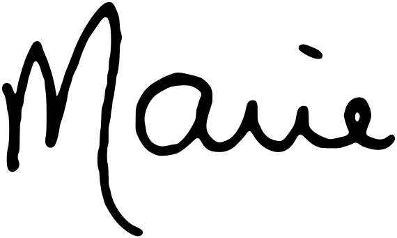 Marie, signature